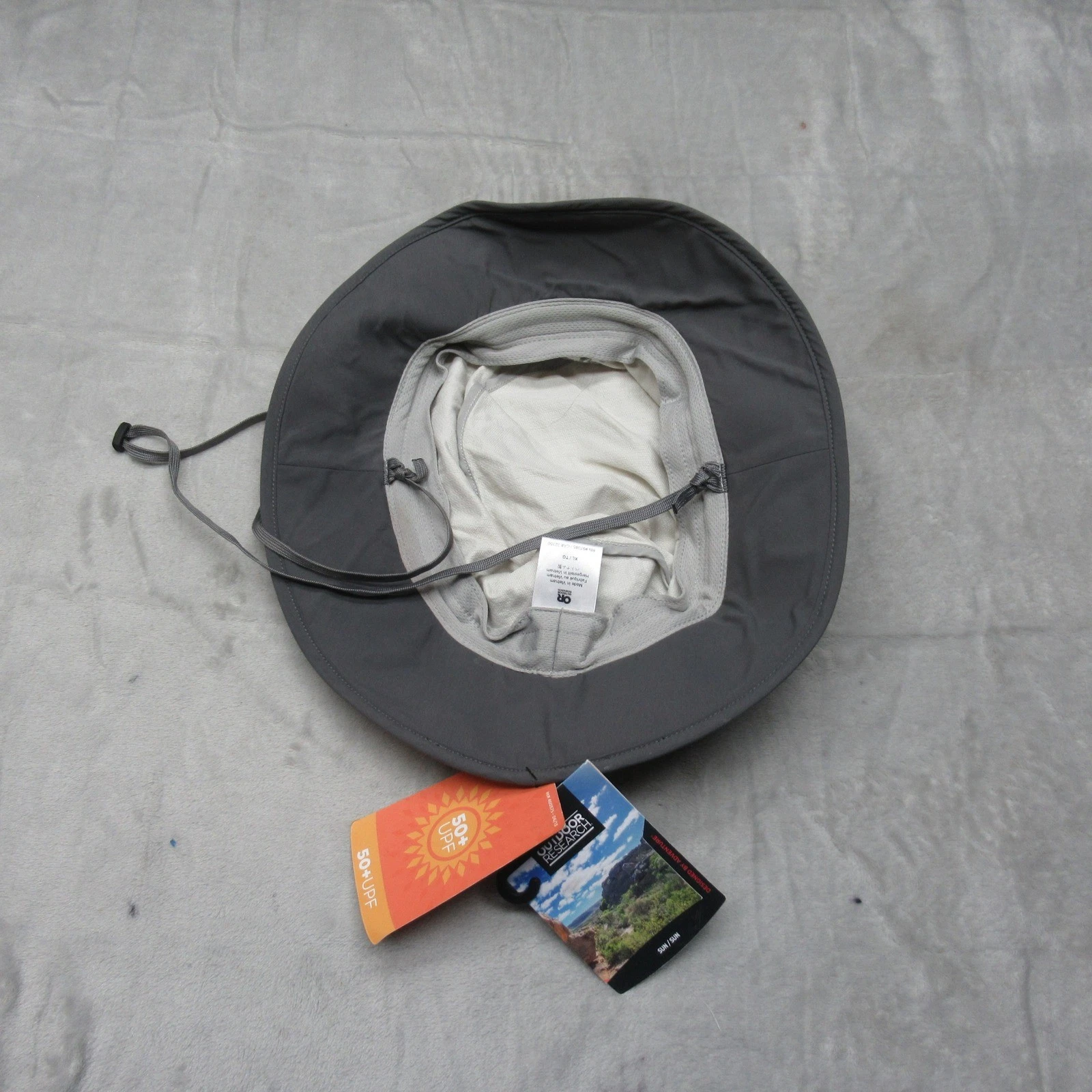 Outdoor Research Sun Bucket Hat Mens XL Beige 50+ UPF Adjustable Chin Cord NWD
Opens in a new window