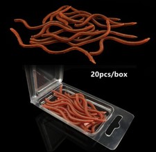 40PCS/Box Soft Fishing Lures Worm Silicone Bait Jig Wobbler Swimbait Salterwater