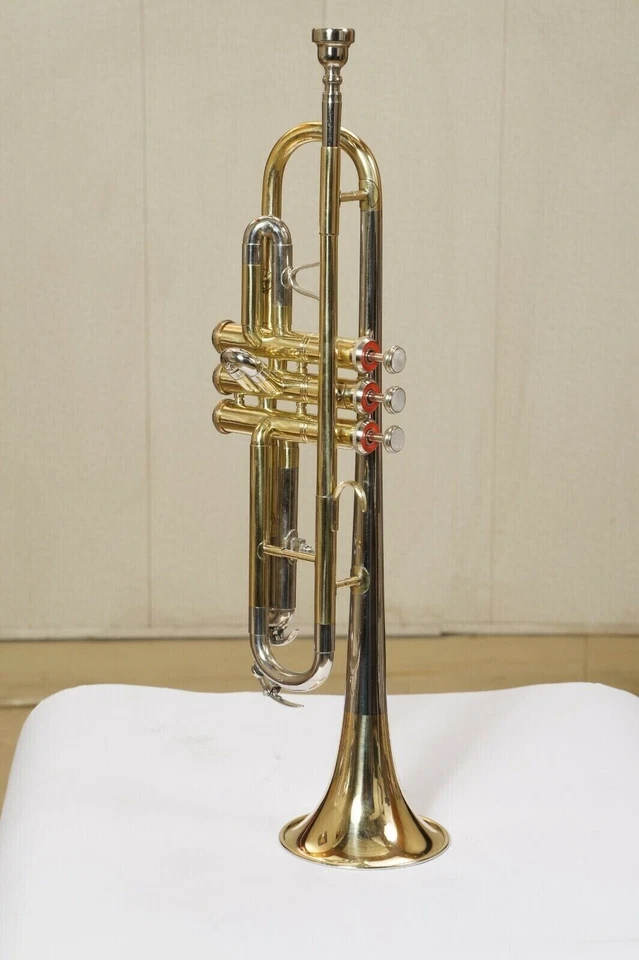 SALE!!! Trompete Neu Silber Messing Vernickelt Bb Flach Trompete + M/P + SCHN... - Bild 4 von 4