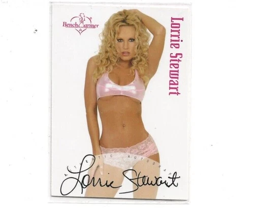 2003 BENCHWARMER AUTOGRAPH LORRIE STEWART SIGNATURE CARD BENCH WARMERS #14
