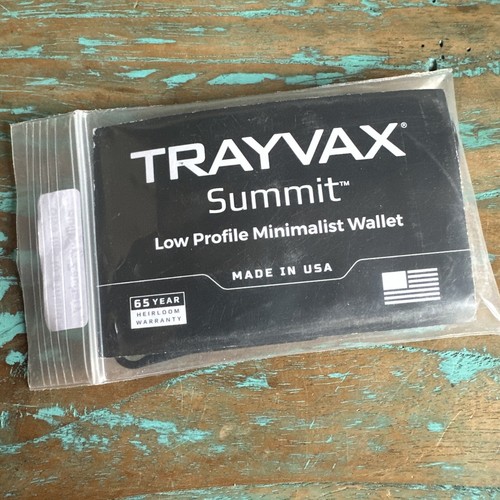 New Trayvax Summit Low Profile Minimalist Wallet Yellow Band Made In USA - Picture 2 of 4