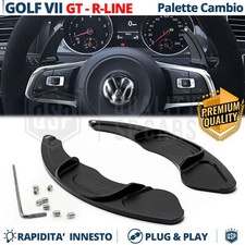 PALETTE Cambio al Volante per VW Golf 7 GTI GTD R Leve in Alluminio Nero Tuning