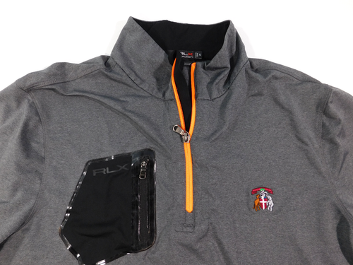 RLX Ralph Lauren 1/4 Zip Pullover Men's XL Grey Golf Long Sleeve Performance - Picture 2 of 9