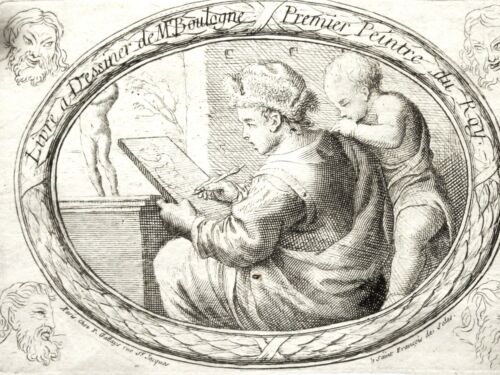 Eau-forte de LOUIS I DE BOULLOGNE - Picture 2 of 3
