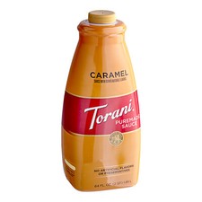 Torani Puremade Caramel Flavoring Sauce 64 fl. oz. - 4 Pieces WS-8808606CS