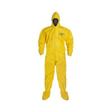 Dupont QC122S Tychem Disposable Chemical Resistant Coverall Sizes: XL-3XL 