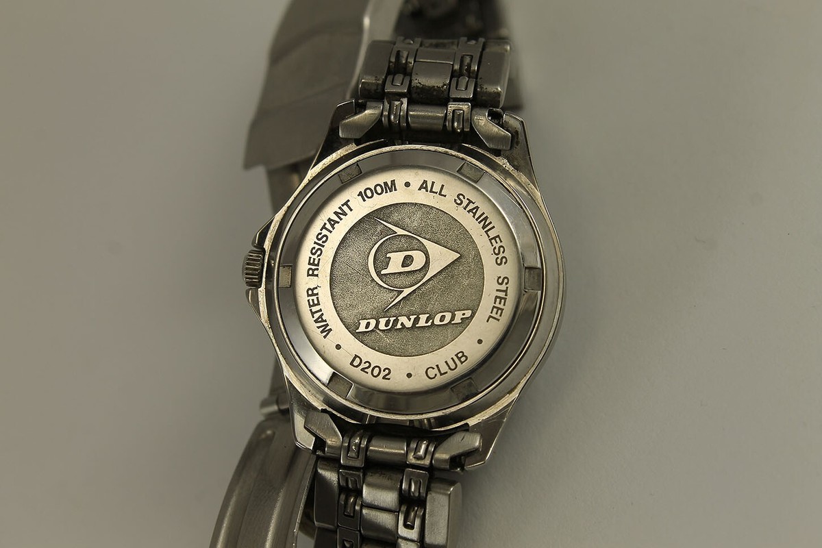 Vintage DUNLOP D202 Ladies Quartz Watch All Stainless Steel | eBay