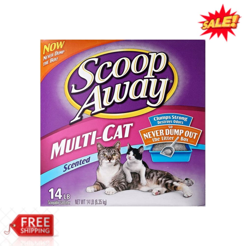 Scoop Away Extra Strength MultiCat Scented Litter, Clumping Cat Litter