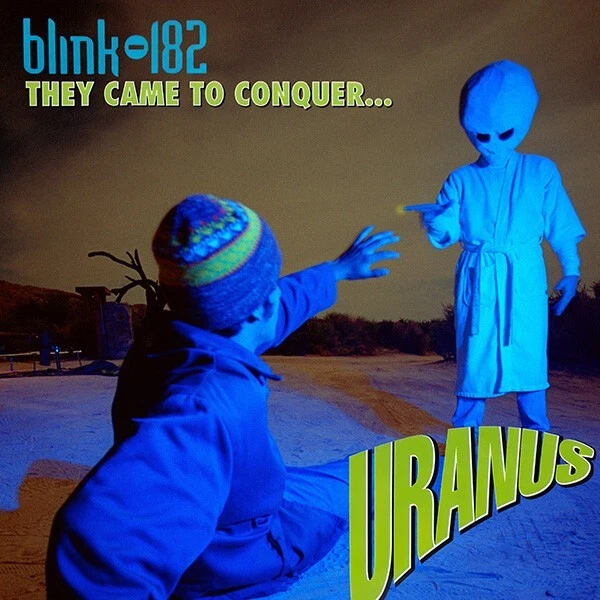 Blink-182 They Came To Conquer Uranus 7" ICE BLUE COLOR VINYL Grilled Cheese NEW - Image 3 of 4