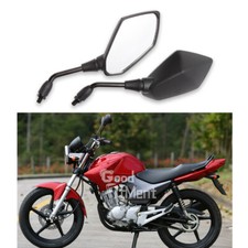 1 Pair Motorcycle Motorbike Rearview Side Mirrors For Yamaha YBR 125 250 Custom