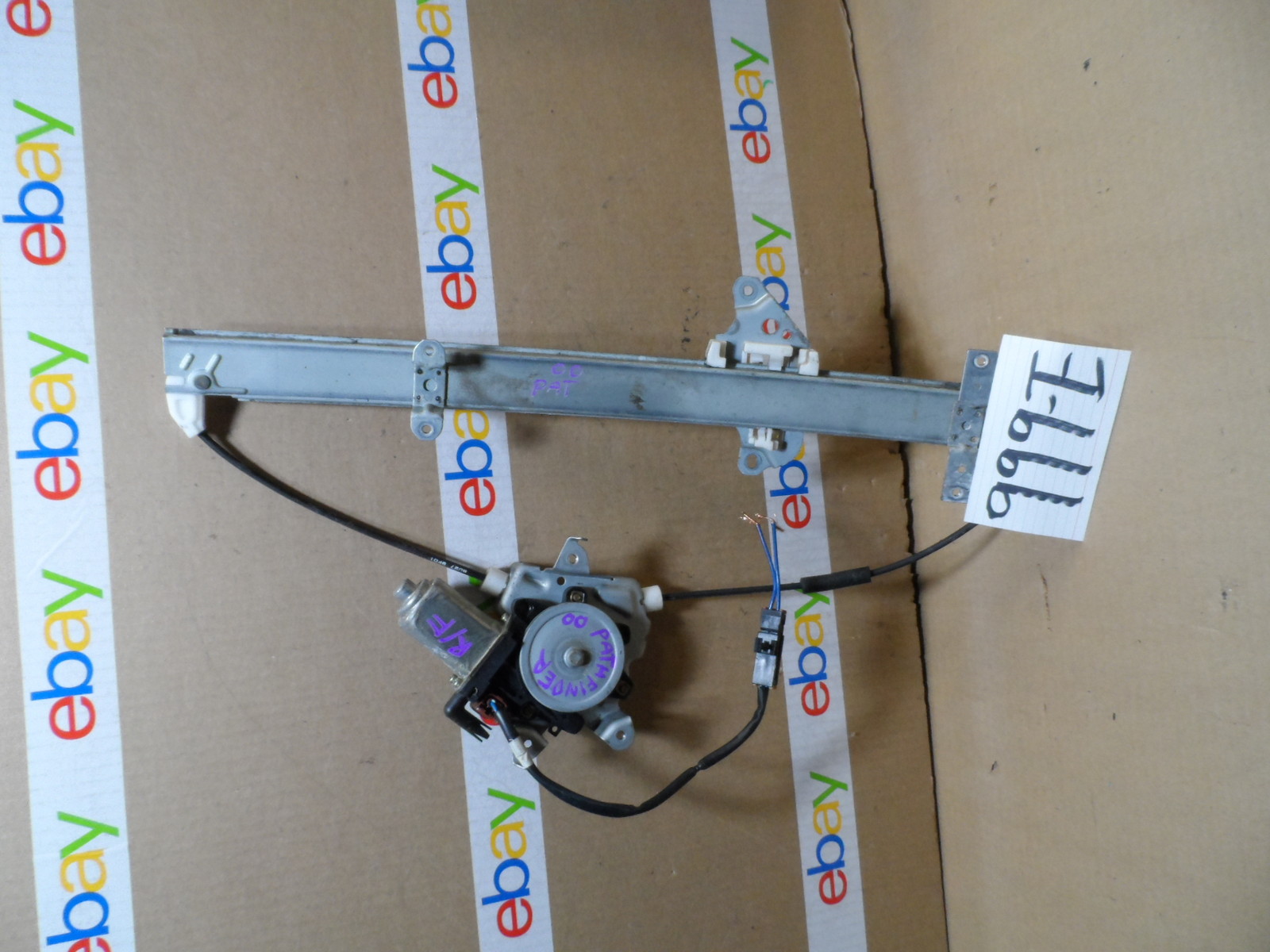 96 97 98 99 00 01 02 Pathfinder FRONT PASSENGER Side Window Regulator #999-E