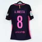 2016-17 Barcelona Player Issue Away Shirt #11 A. INIESTA Match Un Worn La Li...
