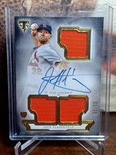 2018 Topps Triple Threads Onyx Jersey Auto RC Jack Flaherty /35 Cardinals Ace!!!