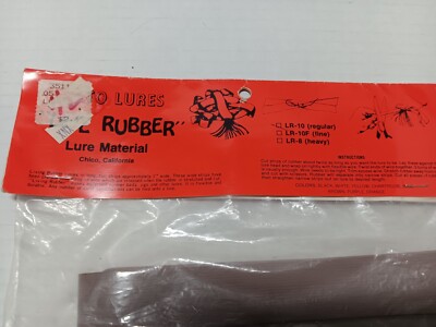 Cato lures Live rubber lure material used for making jigs, spinner baits, etc
