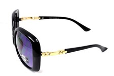 V Vision Eyewear Womens Sunglasses UV Protection Fashion Celebrity Black