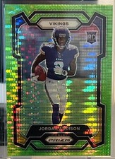2023 Prizm Football Jordan Addison Prizm Neon Green Pulsar #368, Pack Fresh