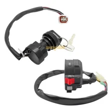 Handlebar Start Stop Switch & Ignition Key Switch for Yamaha Raptor 50 80 02-08