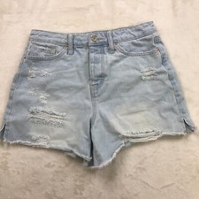 YMI Jean Shorts Womens Size 3/26 Blue Denim Cut-Off Frayed Distressed 3139