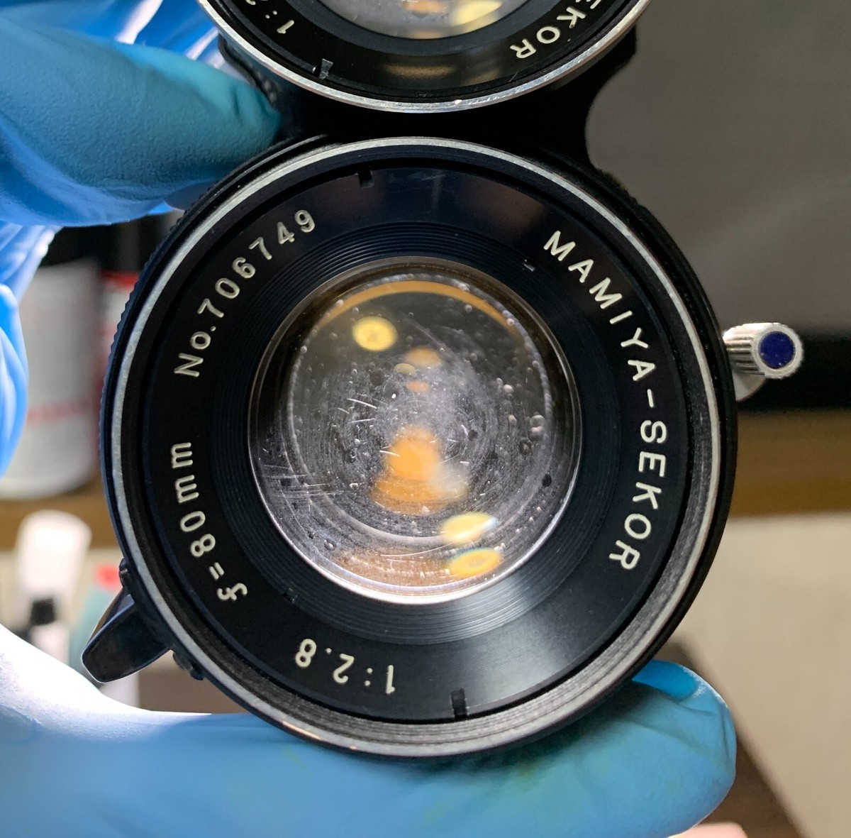 NEAR MINT】 Mamiya C33 Professional TLR Camera Blue Dot NEAR MINT】 Mamiya C33 Professional TLR Camera Blue Dot