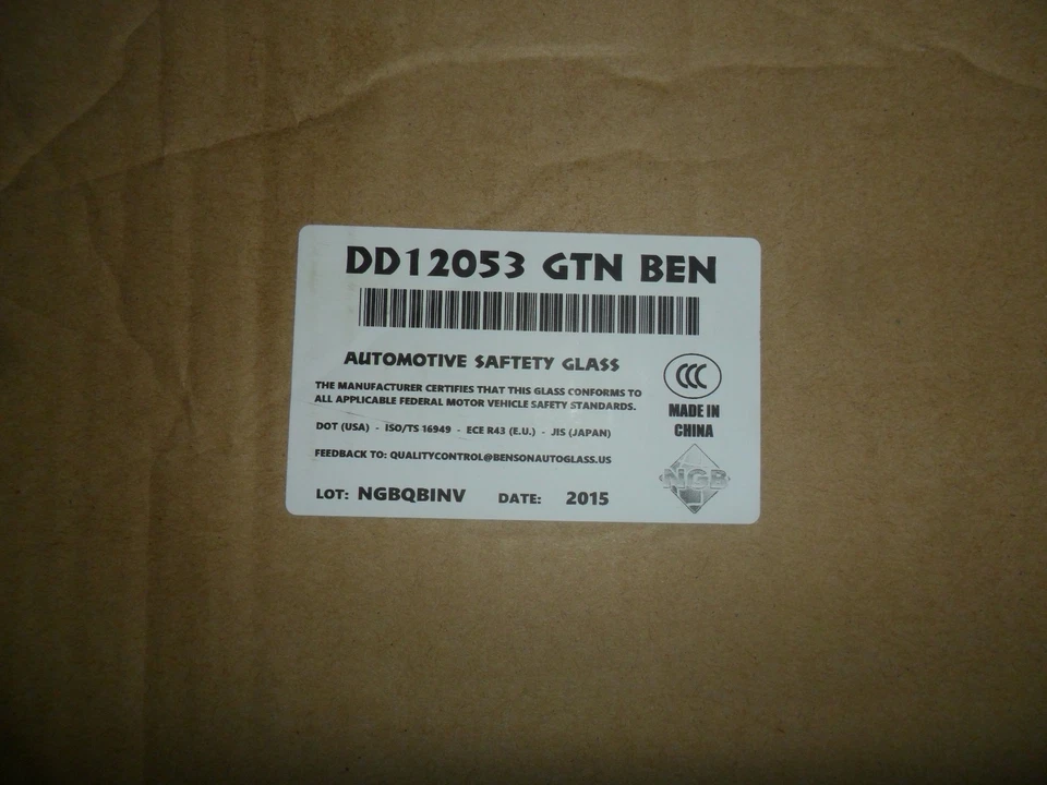 Fits 2013-2016 Ford Focus 4dr Sedan front right PASS. side door glass 12053gtn - Изображение 3 из 4