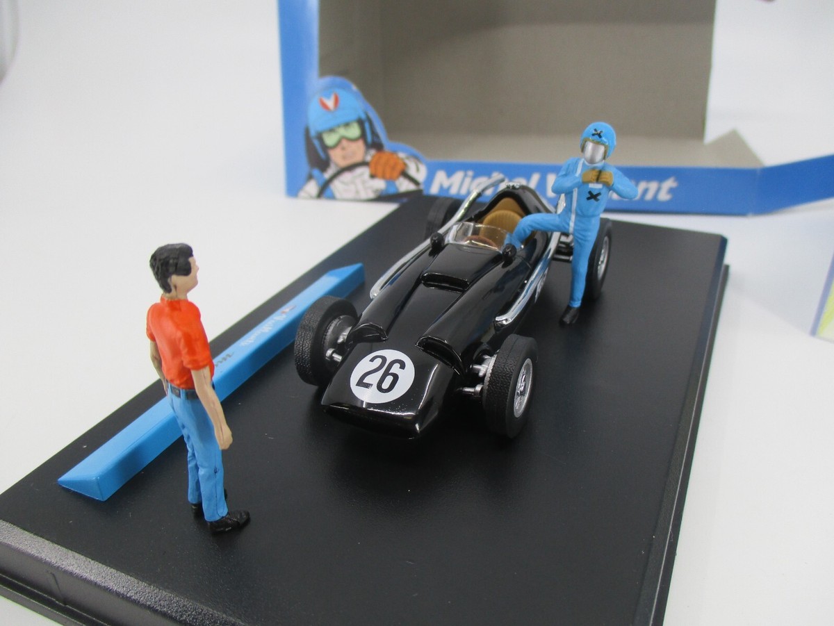 Miniature Altaya 1/43 - Vaillante Rush N°14 - Voiture Michel Vaillant - Métal Bleu