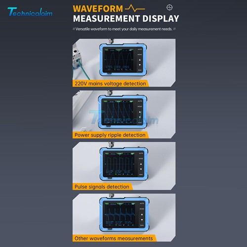 FNIRSI DSO510 2-IN-1 Handheld Digital Oscilloscope Signal Generator 48MS/s 10MHz - Picture 16 of 20