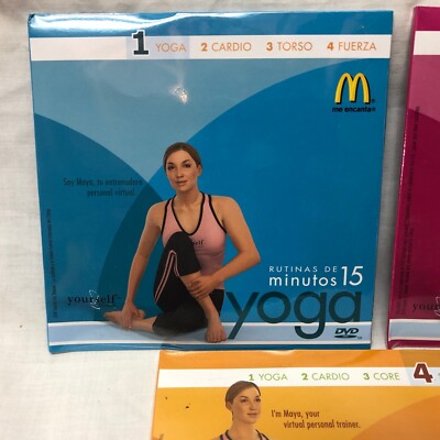 McDonald's 15 Minute Workout DVD (YOGA, CARDIO, STRENGTH) 3 DVD