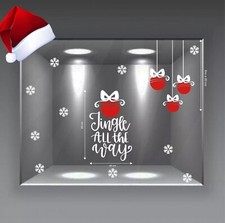 vetrofanie natalizie adesivi prespaziati decorazioni di natale bar b0920