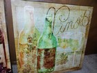 (2) Wine Themed Hanging Wall Pictures Canvas Prints  Merlot & Pinot * Brand New — photo 4