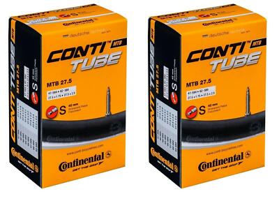 2 x Continental Fahrradschlauch 27,5 Zoll MTB SV Sclaverandventil 47/584-62/584