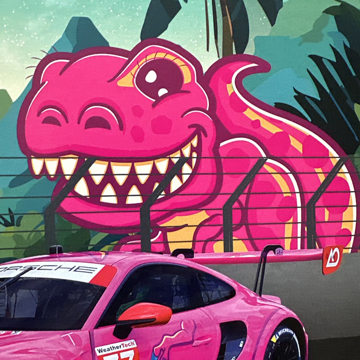 2024 IMSA 2 Cards PURPLE “SPIKE” LMP2, PINK PORSCHE “Roxy
