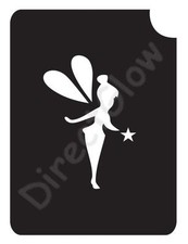 Fairy 1022 Body Art Glitter Makeup Tattoo Stencil 2.75" x 3.75"- 5 Pack