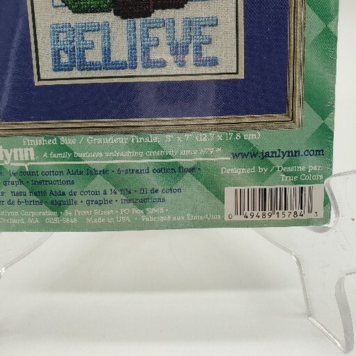 Janlynn Cross Stitch Kit Spirit of Christmas Believe Santa Sealed DIY Craft - Picture 4 of 8