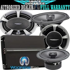 3pkg IMAGE DYNAMICS CTX69 6x9" + CTX6 6.5" SPEAKERS + FOCAL R4280 AMPLIFIER NEW