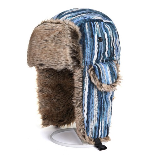 Linea Uomo Donna Gypsy a righe Trapper Cappello Russo Cosacco Colbacco  Cappello Pelliccia Sintetica | eBay