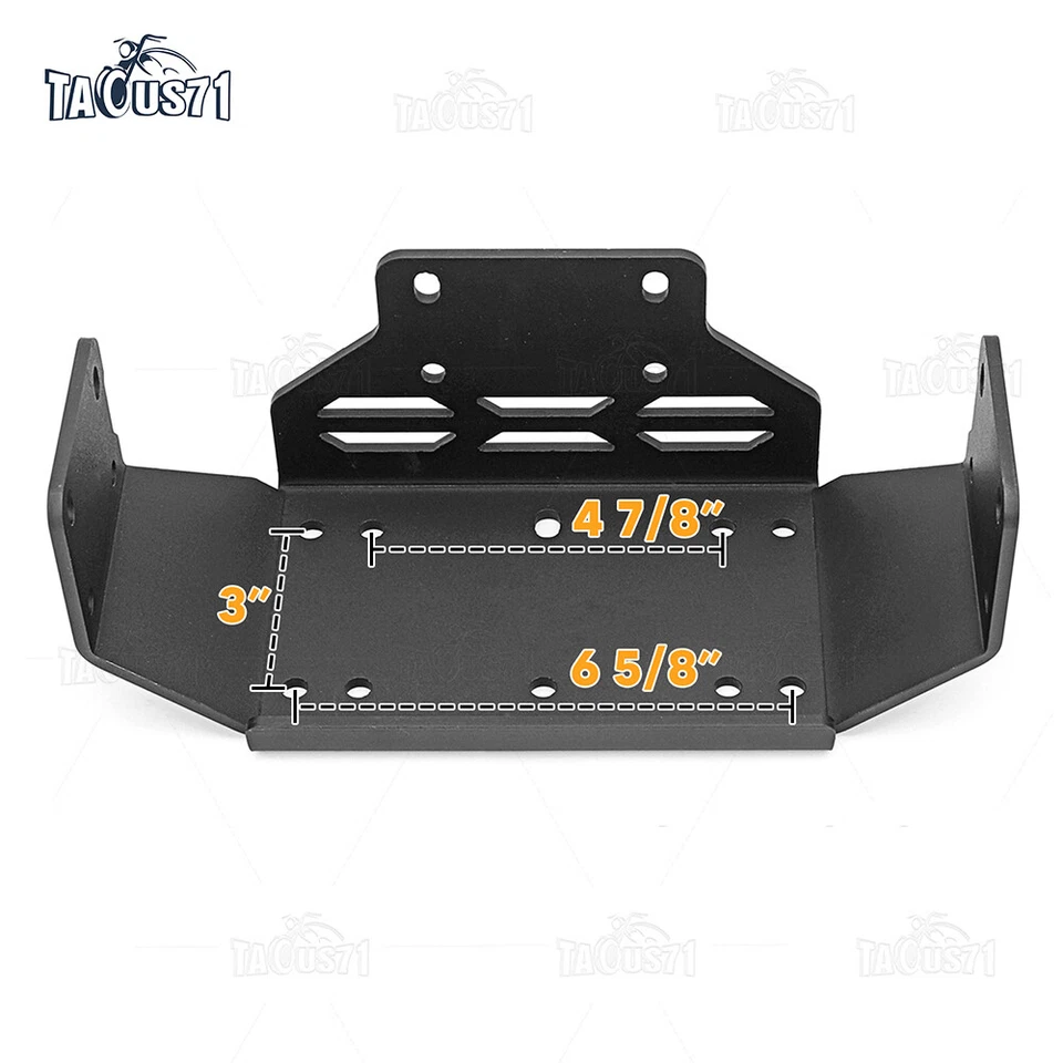 Kit de placa de soporte de montaje de cabrestante de parachoques inferior para Honda Pioneer 500 520 2015-2025 Foto 2 de 4