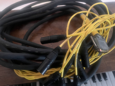 Avid Digidesign Kabel 8 Kanal DB25 auf XLR M/F Audio Schlange 22 Fuß