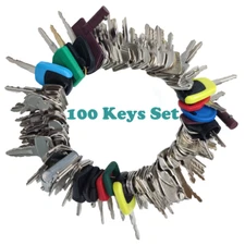 100 Heavy Equipment Keys Set Fits CAT Case Kubota JCB Volvo Komatsu Bobcat Toyot
