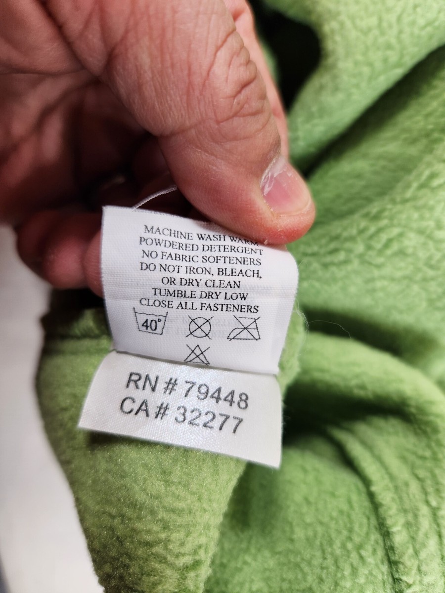 T2 Marmot Womens Vest Sz Medium Lime Green Fleece Full Zip