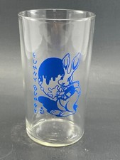 VTG Vintage 1930s FUNNY BUNNY One-Color Drinking Glass Brown Design Walt Disney