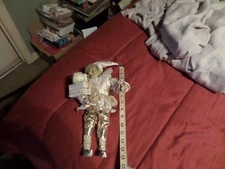  ELF GNOME Halloween/X-mas DOLL Jingle Bell  UNIQUE GOLD DRESS bringing gifts