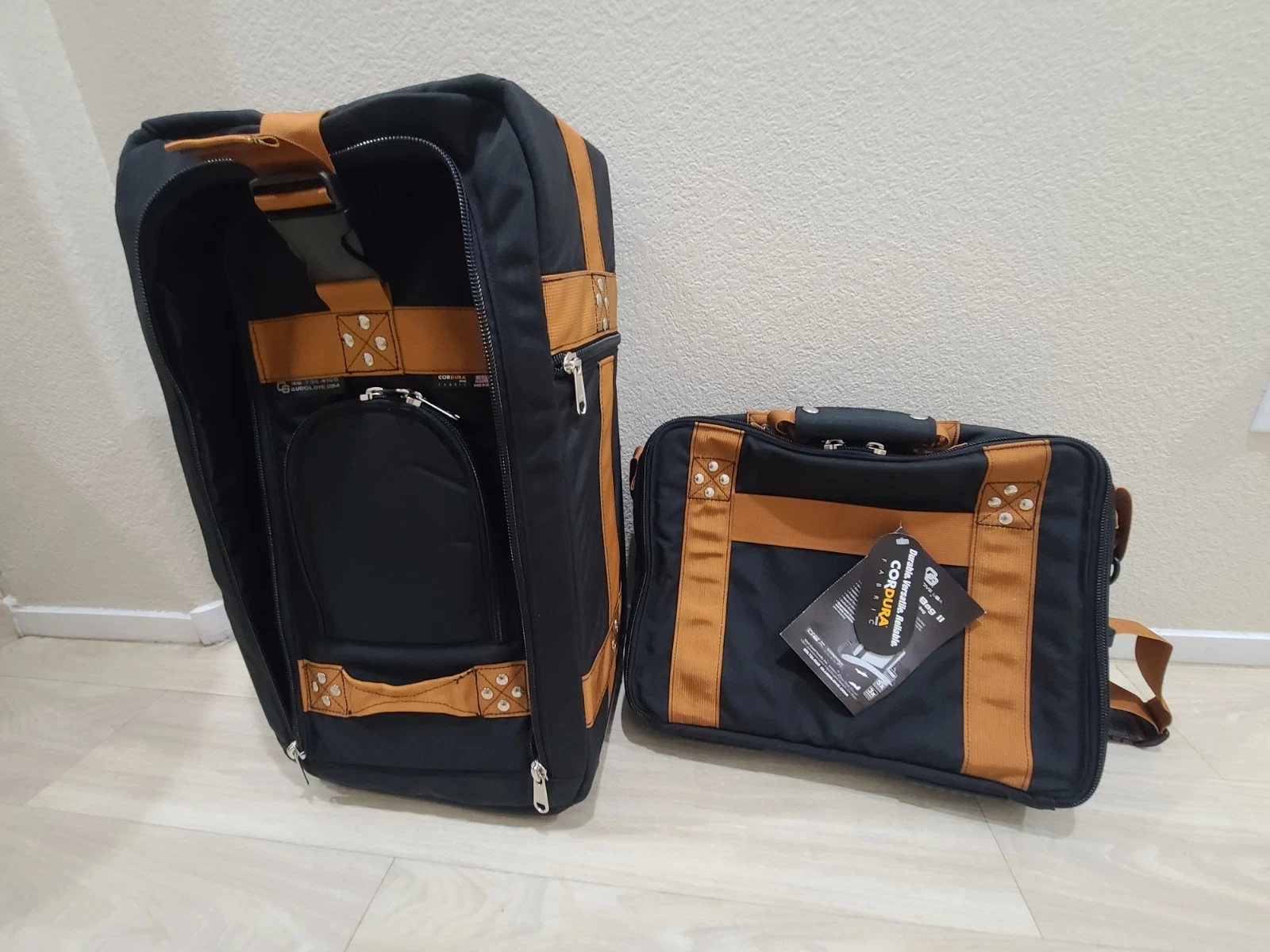 NEW Club Glove 22" Carry-On II Rolling Travel Bag Cordura Nylon w/ Laptop Bag
