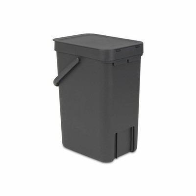 Brabantia Abfallbehälter Sort & Go Mülleimer Müllbehälter Abfalleimer Grey 12 L