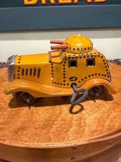 Vintage Pre War Rare Army Military Tank Truck Armored Car Tin Toy Japan Wind Up