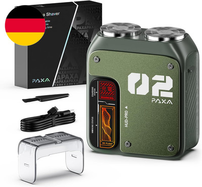 PAXA T01 Rasierer Herren Elektrisch,9000U/Min Kompakter Elektrorasierer,Ipx7 Rot