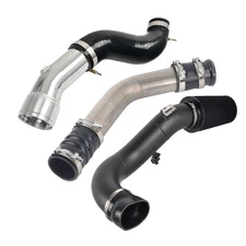 Hot + Cold Side Intercooler Pipe + Air Intake Kit For 17-19 Ford 6.7L Powerstoke