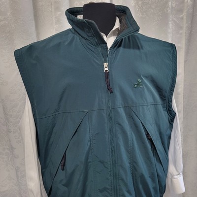 Eastern Mountain Sports Mens Fleece Lined Quilted Vest Jacket Sz XL Green VTG 