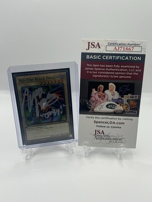 Wayne Grayson Signed Red Eyes Black Dragon LDS1-EN001 1st Edition Card W/ JSA