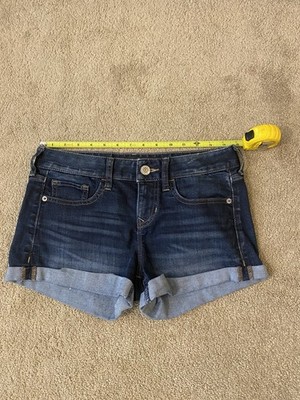 Express Low Rise Cuffed  Jean Shorts Dark Wash Size 00
