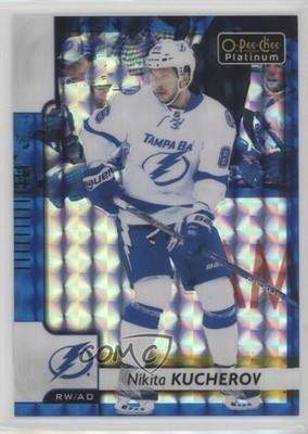 2017-18 O-Pee-Chee Platinum Royal Blue Cubes 80/99 Nikita Kucherov #4 7fp